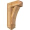 Ekena Millwork Thorton Arts and Crafts Rough Sawn Bracket w/ Offset Brace, Western Red Cedar, 8"W x 20"D x 32"H BKT0806X20X32THR03RWR - alternate 1